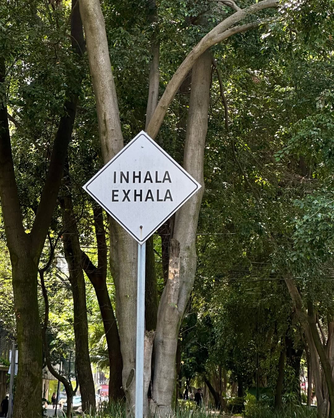 Inhala Exhala sign.